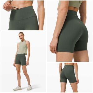 Lululemon Wunder Train High-Rise Short 6" ~ Smoked Spruce 🍋